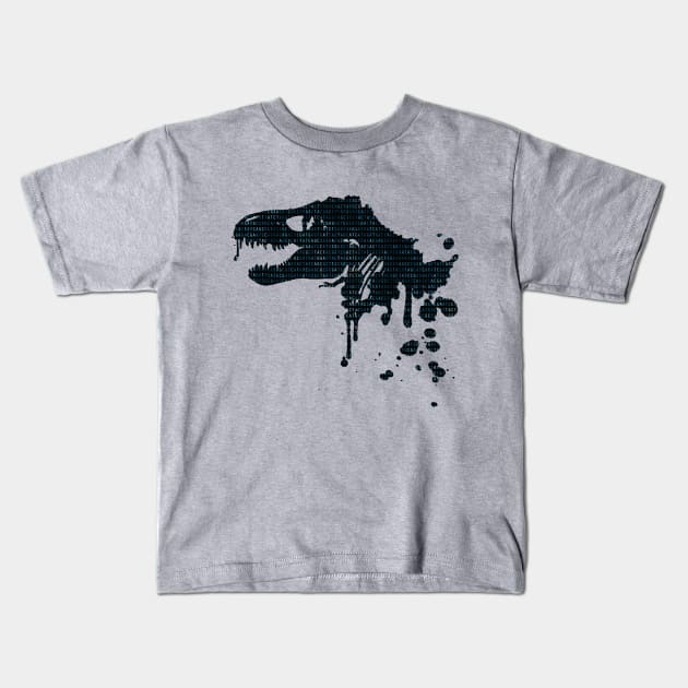 Tyrannosaurus DNA Kids T-Shirt by SJAdventures